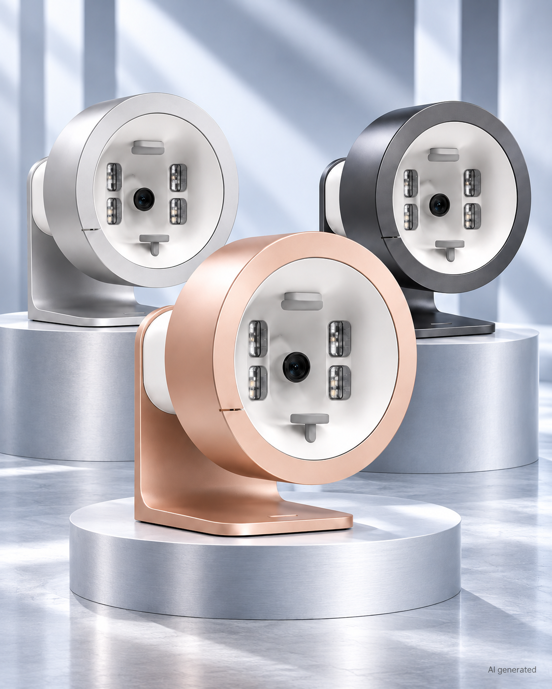 GENESYS VISION PRO A in Rosé, Silber und Graphit – AI generated